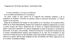 Fragment de “El Poder del Ahora”