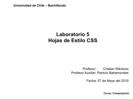 Universidad de Chile – Bachillerato Curso: Computación