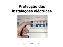 Protecção das instalações eléctricas contra sobreintensidades
