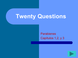 Repaso para la prueba (Twenty Questions)