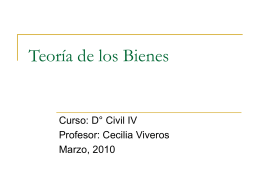 P.P. Teoría de los Bienes - Derecho Vespertino 2010