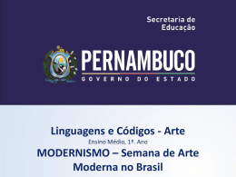 Modernismo Semana de Arte Moderna no Brasil