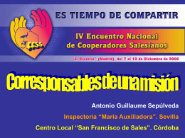 Diapositiva 1 - Salesianos Cooperadores