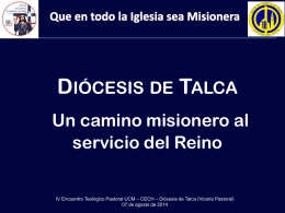 Diócesis de Talca - Un camino misionero al servicio del Reino