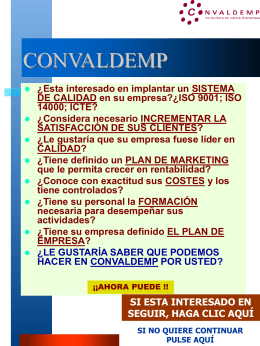1PRESENTACION CONVALDEMP 2004 INTERNET POR