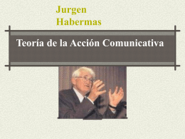 Teoría de la Acción Comunicativa Jurgen Habermas