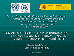27. Organización Marítima Internacional y Convenciones