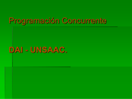 Programación Concurrente DAI - Ingeniería Informática y de Sistemas
