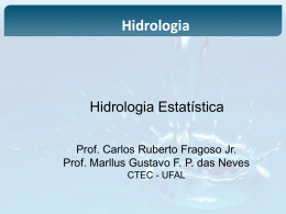 Aula 11 - Hidrologia_Estatistica
