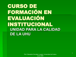 Evaluación Institucional