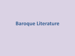 Baroque Literature