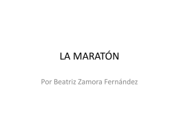 LA MARATÓN Beatriz