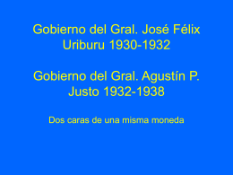 Gobierno del Gral. José Félix Uriburu 1930-1932