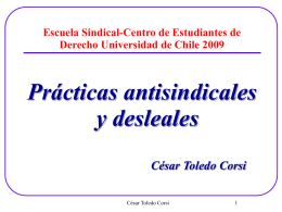 La sanción de las prácticas antisindicales