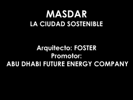 La nueva ciudad de Masdar
