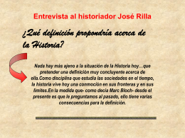 Entrevista al historiador José Rilla