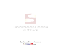 Presentación - Superintendencia Financiera de Colombia