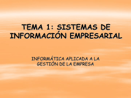 sistemas de información empresarial