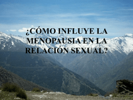 sexualidad y menopausia - Dr. Mendoza Ladrón de Guevara