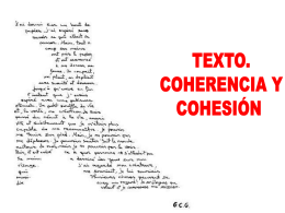 Cohesión y Coherencia Textual