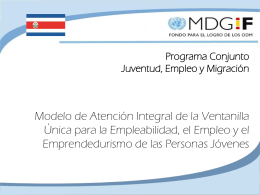 Programa Conjunto - Consejo de la Persona Joven