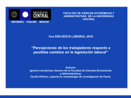 Presentación Encuesta Laboral - Universidad Central de Chile