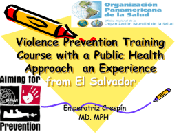 Violence Prevention Training Course with a Public Health Approach
