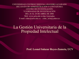 PPT - Universidad Centroccidental "Lisandro Alvarado"