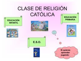 CLASE DE RELIGIÓN CATÓLICA