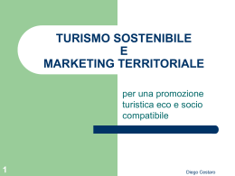 turismo sostenibile e marketing territoriale