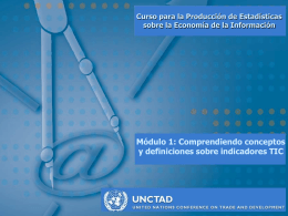 M1: Conceptos y definiciones de indicadores TIC