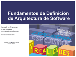 Fundamentos de Definición de Arquitectura de Software