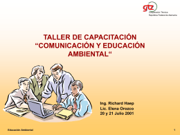 Taller de capacitación "comunicación y educación