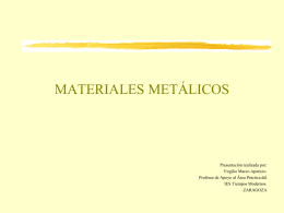 MATERIALES METÁLICOS