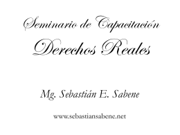 Seminario Derechos Reales Mendoza 2014