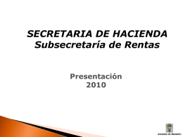 ¿quiénes componen la subsecretaría de rentas?