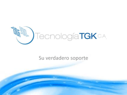 LOCALIDAD “B” - Tecnología TGK CA
