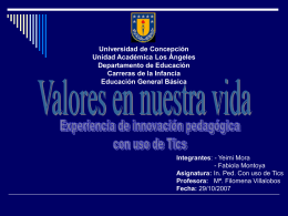Presentación 1 - Universidad de Concepción