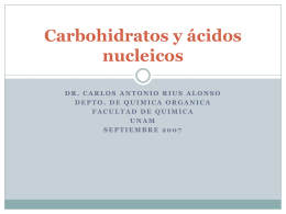 Carbohidratos y ácidos nucleicos