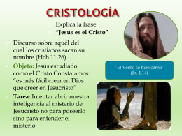 4TO_SEC_Tema 1 CRISTOLOGIA generalidades