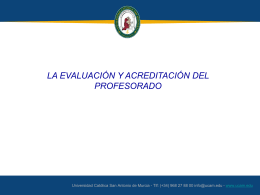 Presentación Evaluación y acreditación