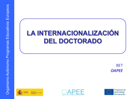 La internacionalización del doctorado