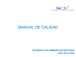 Diapositiva 1 - Sociedad Colombiana de Urología