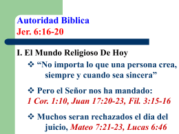 AUTORIDAD BÍBLICA - Buscad Y Hallareis