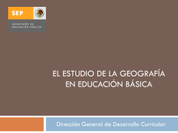 competencias geográficas - Subsecretaría de Educación Básica