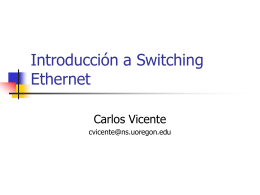 Introducción a Switching Ethernet