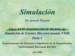 Simulación 47 Prof. Dr. Ignacio Ponzoni Distribuciones