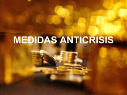 MEDIDAS ANTICRISIS
