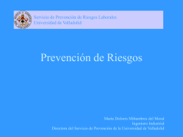 Prevención de Riesgos - Universidad de Valladolid