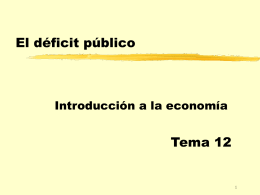 El déficit público